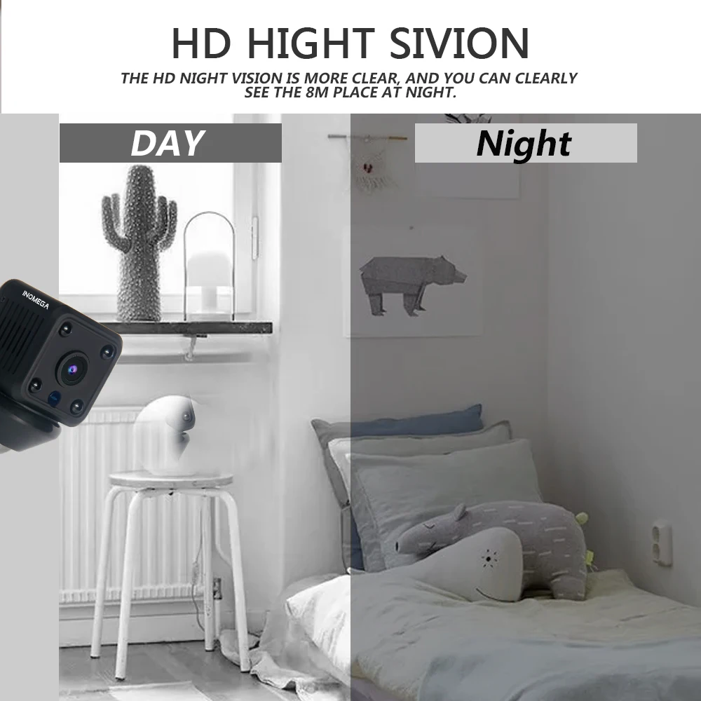 Оригинальная мини камера с Wi Fi 720 P видео CMOS сенсор ночное видение видеокамера