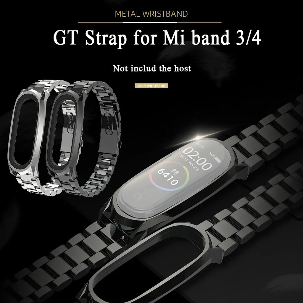 Совместимый для Xiaomi Mi Band 4 стальной длина прочный bluetooth Smartwatch horloge ремешок для умных часов Polsband повязки