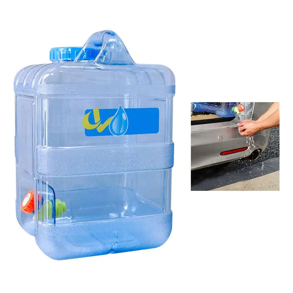 

15L Food Grade PC Water Container Outdoor Large Capacity Water Bucket Hiking Camping Water Tank Water Container Storage Bucket