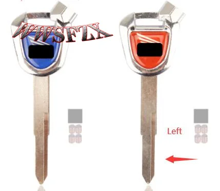 Черный/красный ключ для мотоцикла без надписей неострое лезвие HONDA магнитные