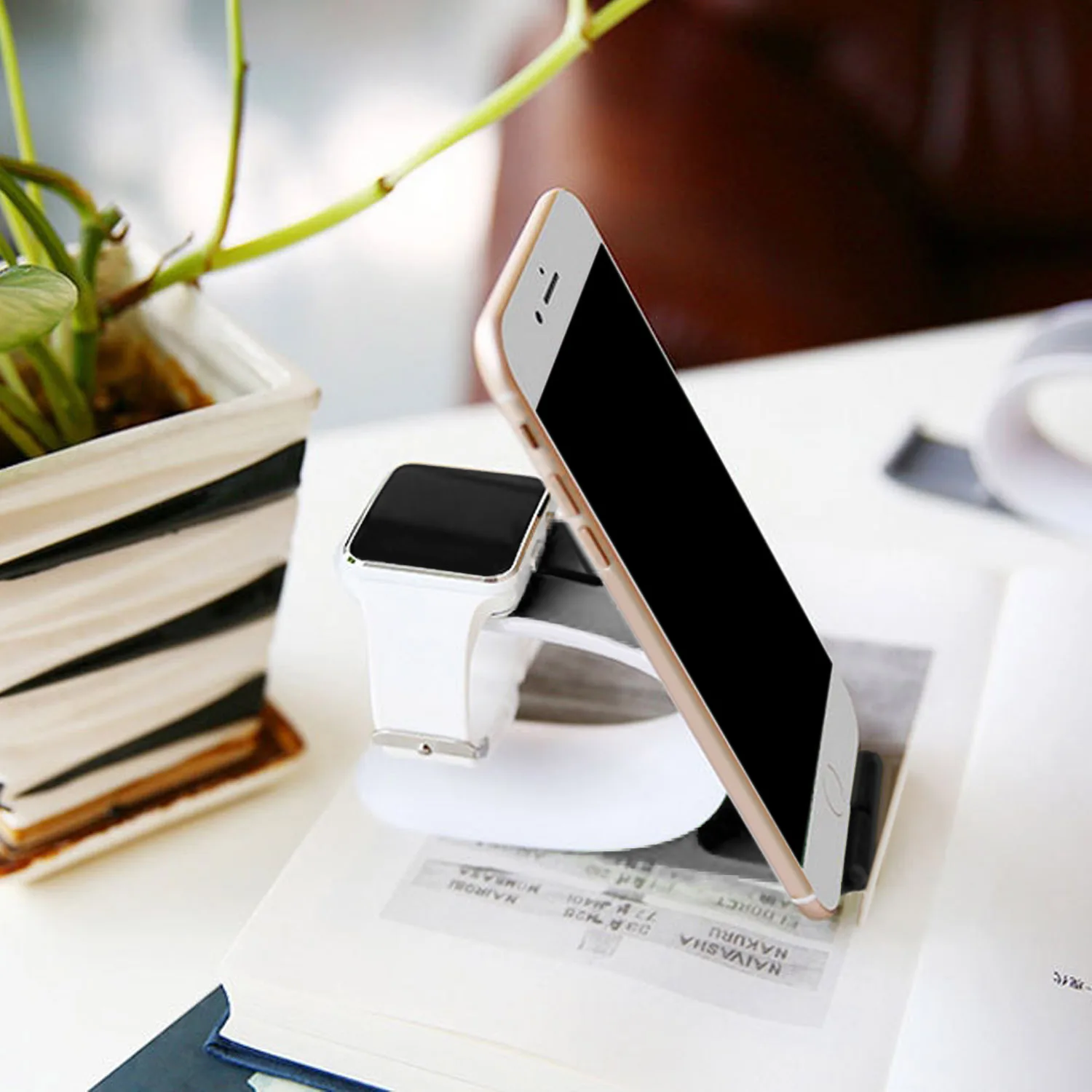 Зарядная док станция для Apple Watch iWatch iPhone X 8 7 6 6S Plus|Подставки и держатели| |