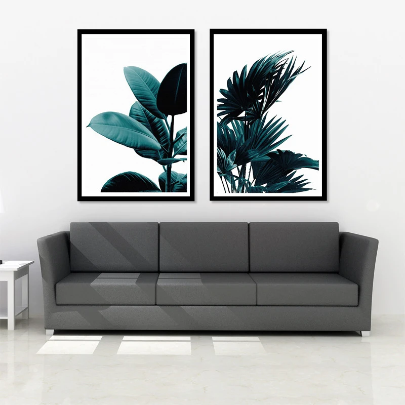 Green Plants Oil Painting Wall Art Painted Canvas No Frame Home Hallway Mounted Paintings Decor | Дом и сад