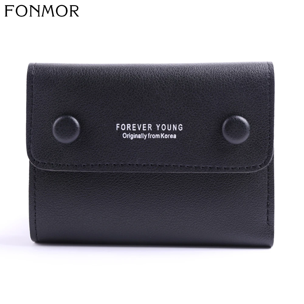 Кошелек FONMOR Женский маленький короткий кошелек для мелочи из искусственной кожи