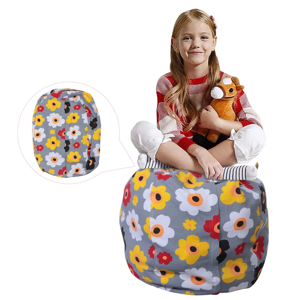 Детская сумка для фасоли с рисунком подсолнуха хранения игрушек на молнии