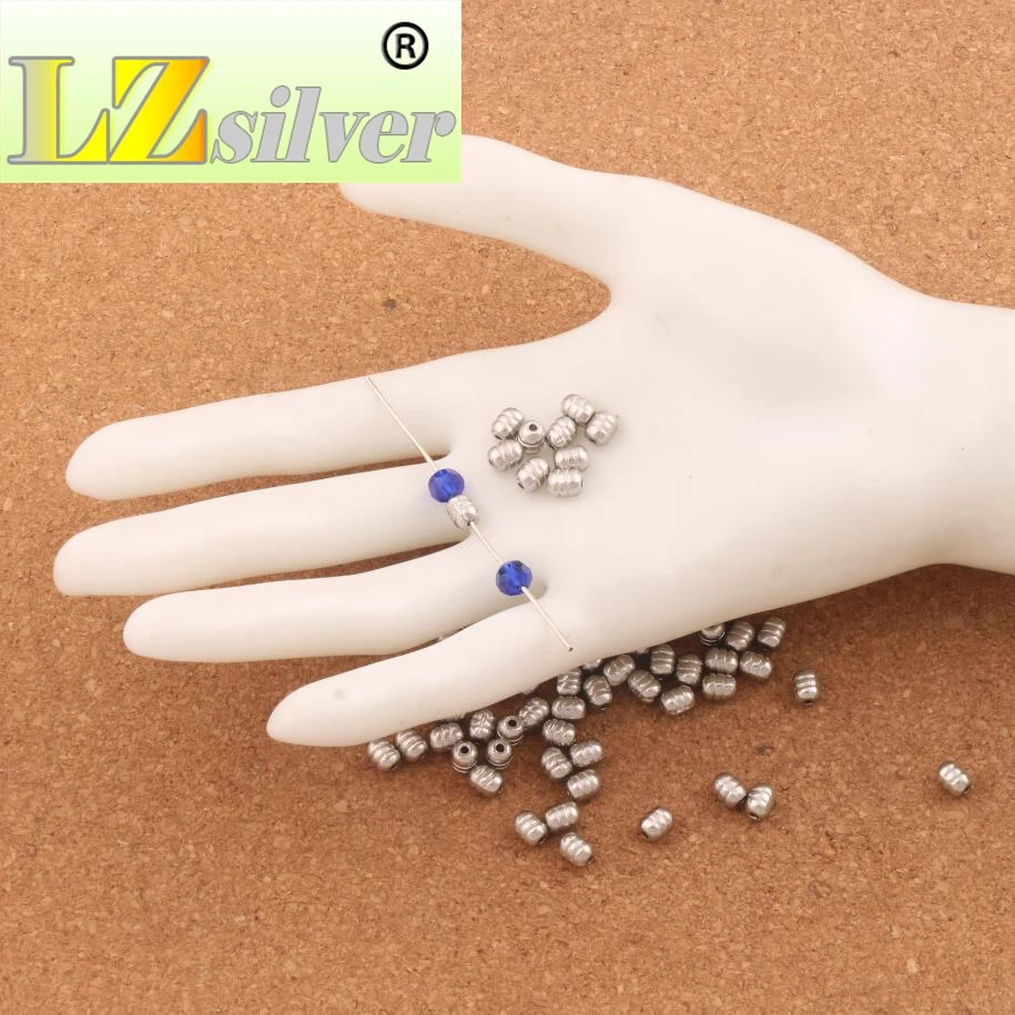 Wire Curved Oval Tube Beads 5.6x4.4mm 500pcs zinc alloy Metal Spacers Jewelry Findings L589