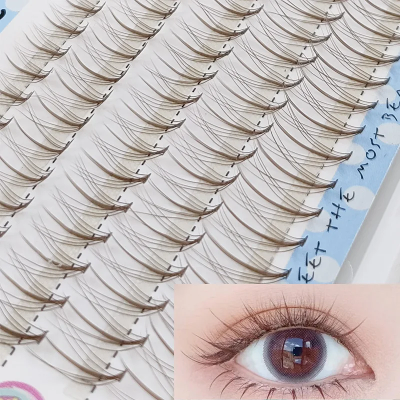 8/9/10/11/12mm Mix Tray Fairy Design Individual Eyelashes Premade Flower Volume Cluster Natural Long Soft Wispy Gr