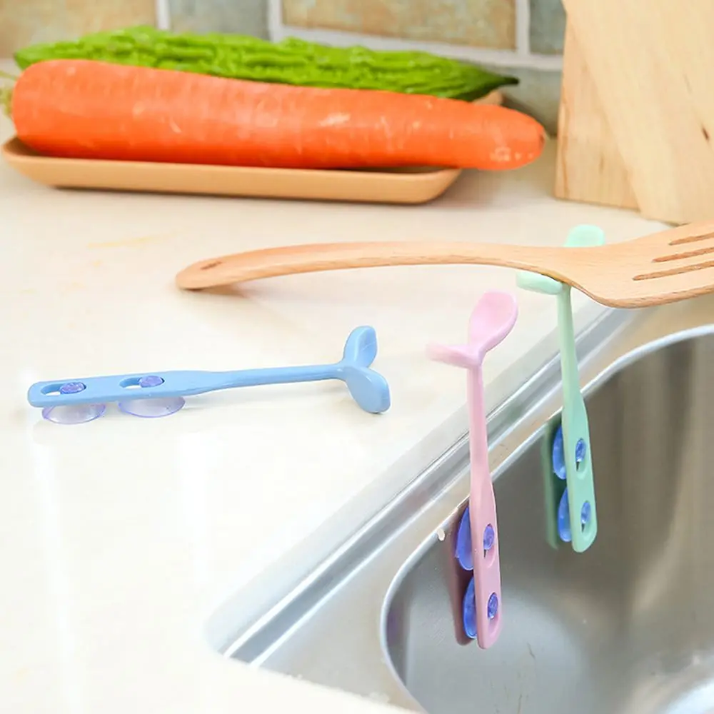 Ростки фасоли палка Пластик раковина подставка на присоске столовая ложка вилка