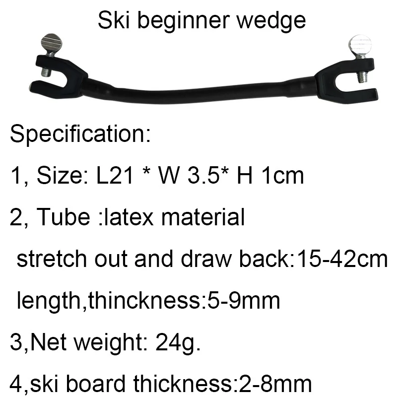 

Outdoor Sports Elastic Clip Wedge Control Connector Protection Ski Connectors Beginner Kids Easy Winter Ski Tip Connector