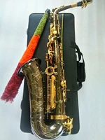 brand new alto sax black nickel plated body gold plated key alto eb saxophone brass instruments music e flat saxofone