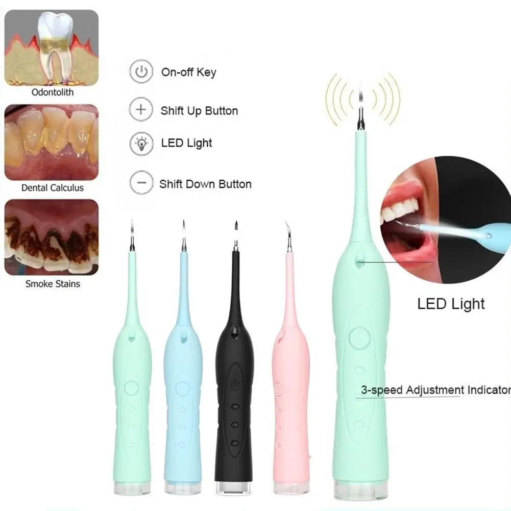 Device Polishing Health Ultrasonic Dental Scaler Portable Tartar Plaque Stain Remove Teeth Whiten Strong Clean Eraser Calculus |