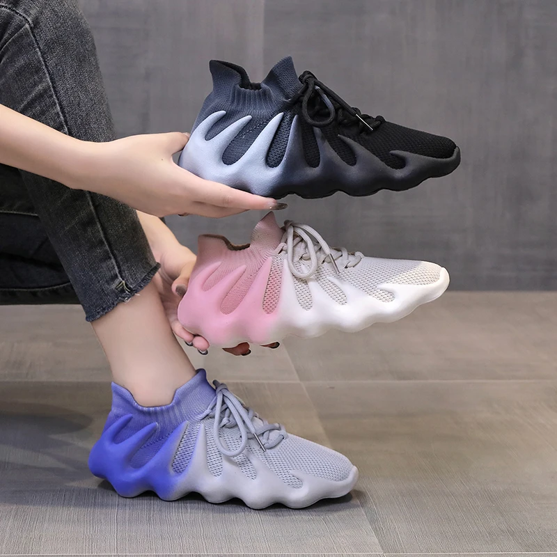 

DR.EAGLE Women Running Shoes Flying Woven Lightweight Sneakers Comfortable Women Casual Shoes women shoes Walking Sports Shoes