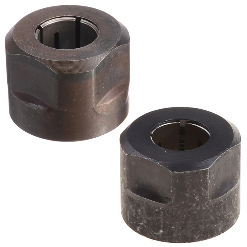 

12.7mm Black Metal 1/2" Collet Nut Plunge Router Parts for 3612 Engraving Machine plunge router 20 x 27mm