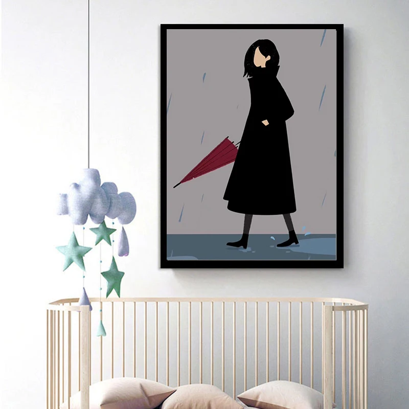 Алмазная мозаика в стиле старой улицы вышивка с кристаллами виде дождливой