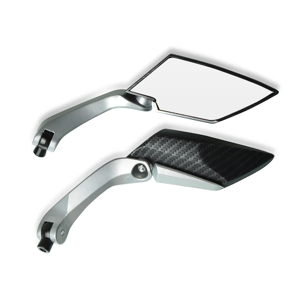Мотоциклетные карбоновые зеркала заднего вида с ЧПУ алюминиевое мотоциклетное