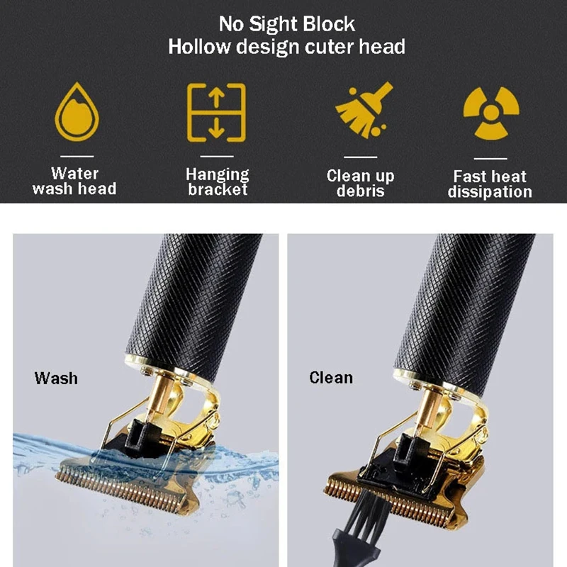 

2021 USB Rechargeable Hair Trimmer Barber Hair Clipper Machine Hair Cutting Beard Trimmer For Men Haircut Styling Tool Machine