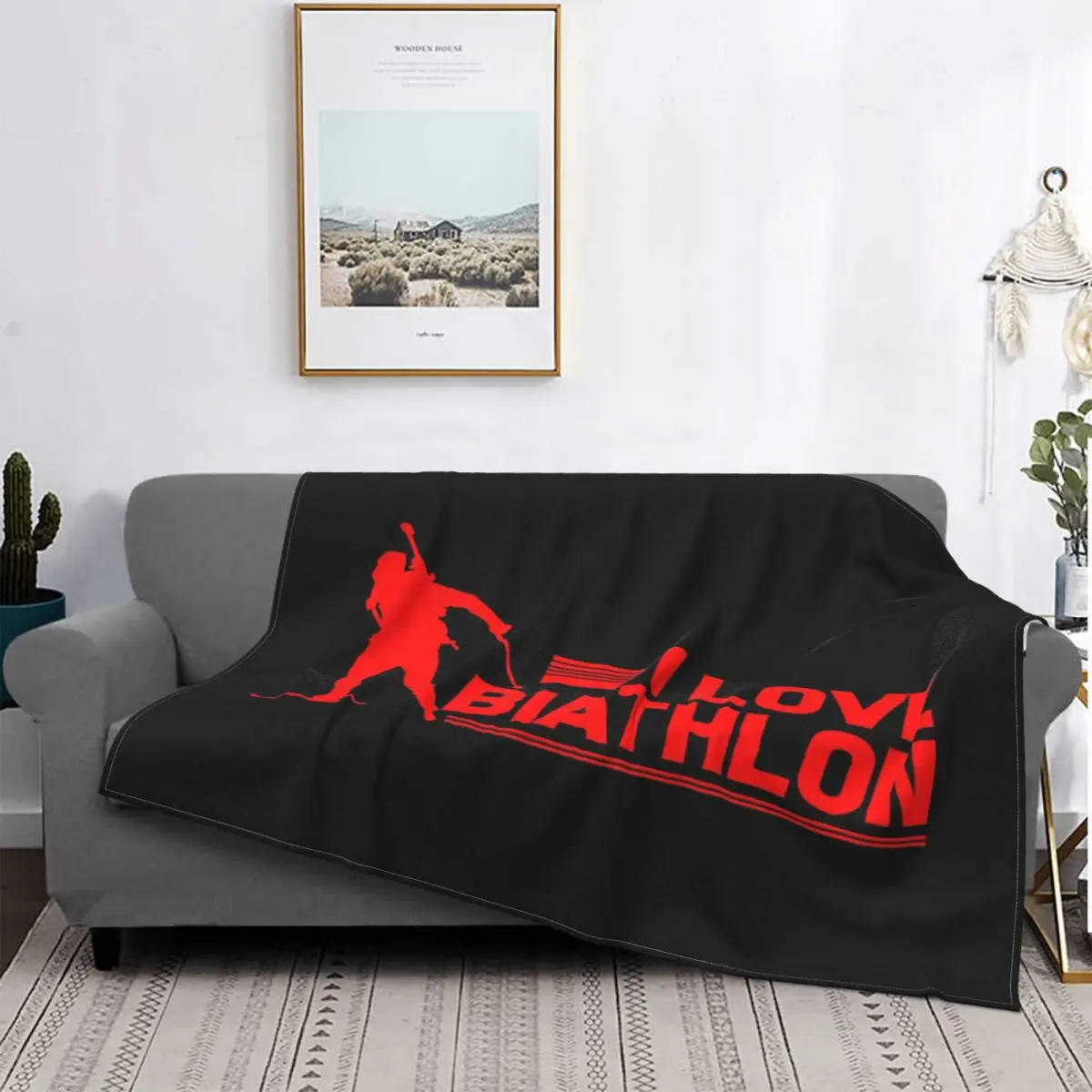 

1 плед для биатлона, для катания на лыжах, стрельбы, спортивный подарок, покрывало в клетку, Детское покрывало на кровать 140