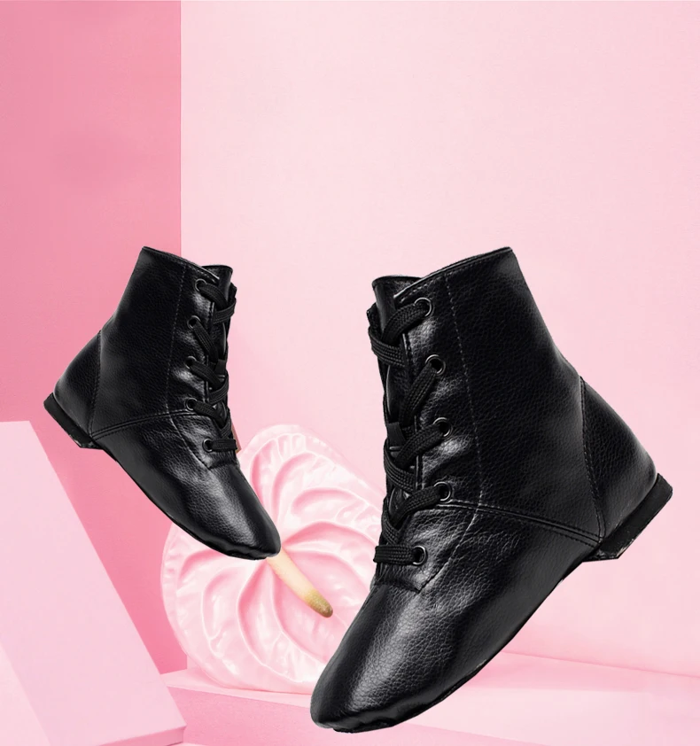 Танцевальные ботинки из искусственной кожи для девочек и мальчиков взрослые