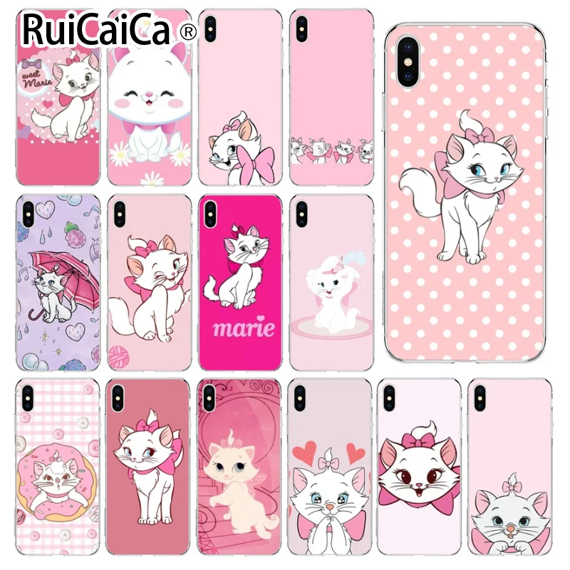 Ruicaica marie aristocats мягкий чехол для телефона из ТПУ с рисунком кошки Apple iPhone 8 7 6 6S Plus X XS