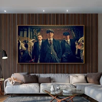 modern portrait posters and prints on canvas wall pop art moive paintings peaky blinders pictures for living room home decor