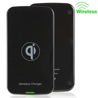 ultra thin black qi wireless charger compatible fit for google nokia optimus