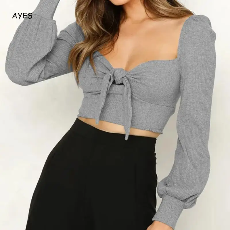 2019 топы с прорезями рубашки квадратным воротником женские сексуальные блузки со