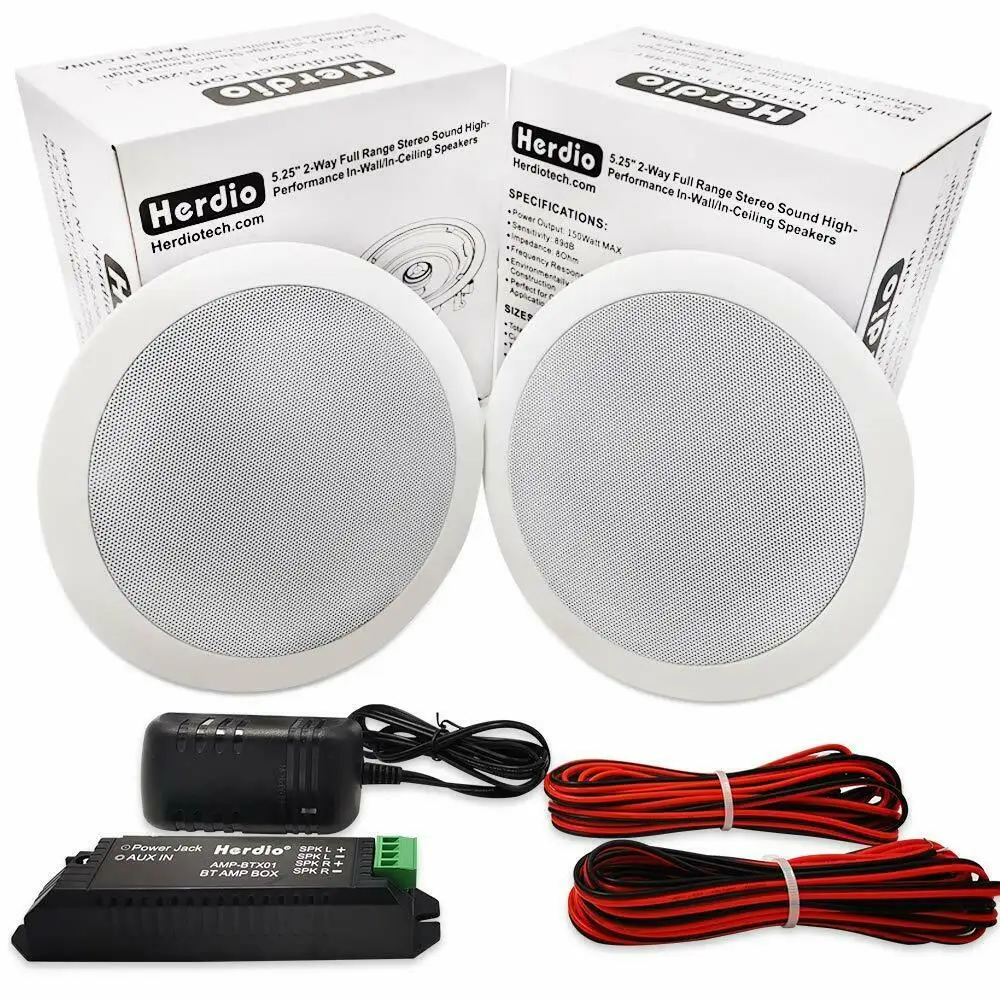 Потолочная настенная Колонка Herdio водонепроницаемая колонка с Bluetooth 300 Вт
