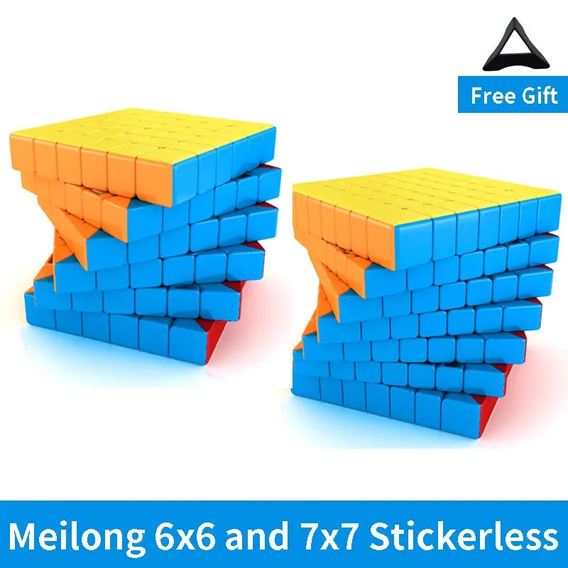 Moyu Cubing класс Meilong 6x6 7x7 скоростной куб черная волшебная головоломка цвет Stickerless 7x7x7