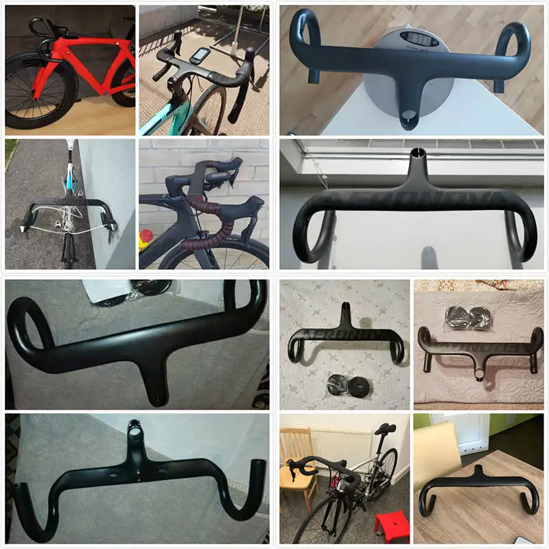 Руль велосипедный из углеродного волокна матовый/глянцевый руль для шоссейного