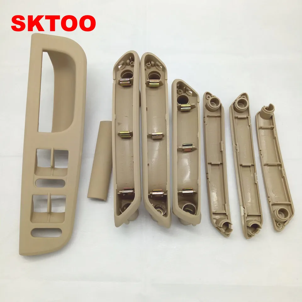 Внутренняя ручка двери SKTOO 8 шт./компл. бежевая с обшивкой для Volkswagen 1998-2005 Passat B5