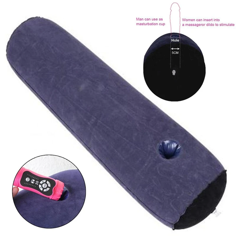 Секс-игрушка надувная подушка для ухода за женской мастурбацией с отверстием