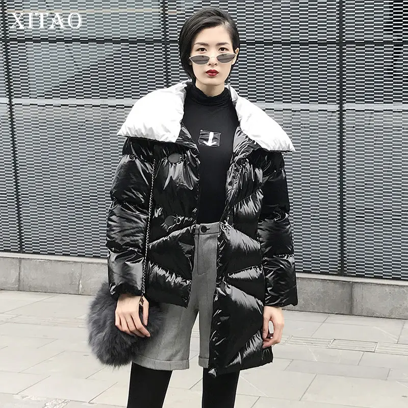 XITAO Необычные парки женские корейские модные новые однобортные 2019 зимние