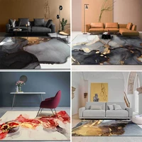 modern new chinese rug abstract ink gilt color lint free carpet fashion home living room decor area floor mat rugs for bedroom
