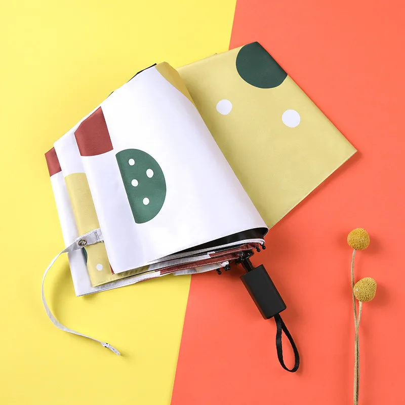 Сон складной зонт с цветком дождя Для женщин тройное складывание индивидуальный