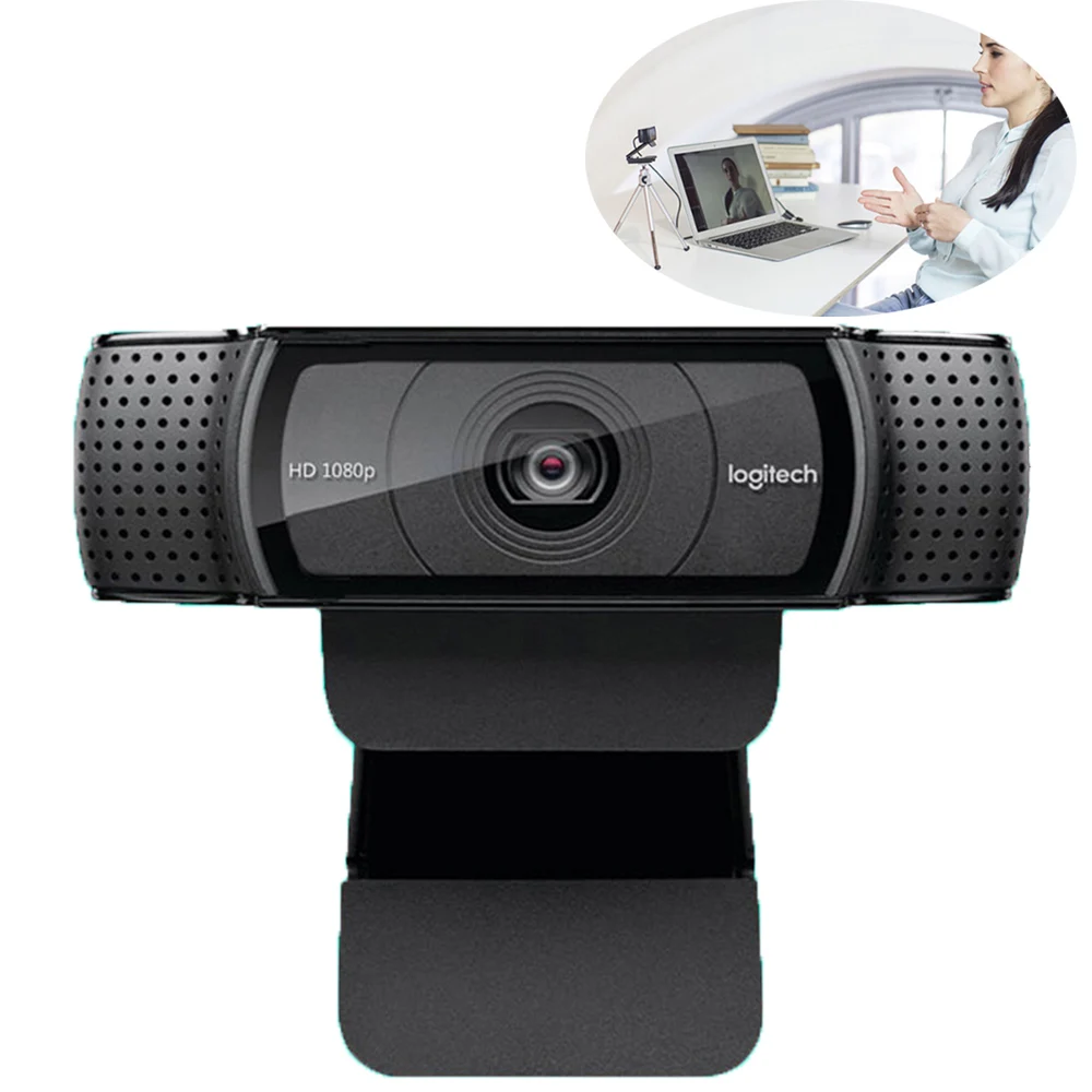 Веб-камера Logitech HD Pro C920e широкоформатный видеозвонок и запись камера 1080 p