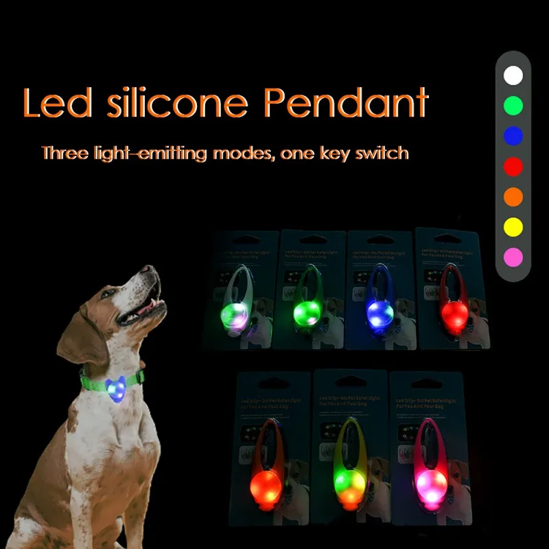 New Pet LED Pendant Safety Flashing Glow Light Blinking Collar For Dog Hot Sell | Дом и сад