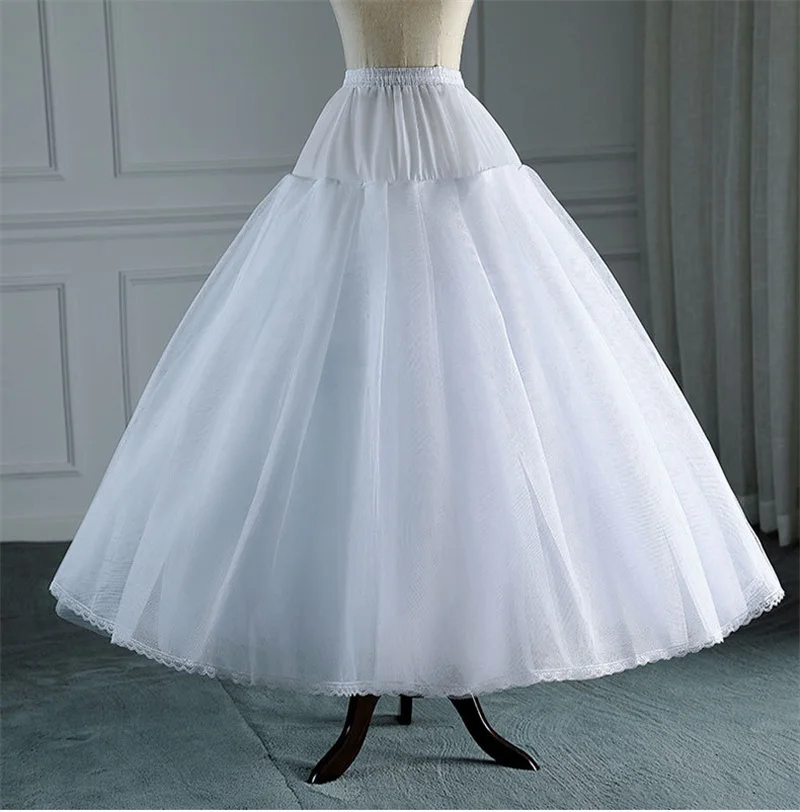 

Свадебная Нижняя юбка для невесты, косплей-вечеринки, кринолин, комбинации, большая талия, без обруча