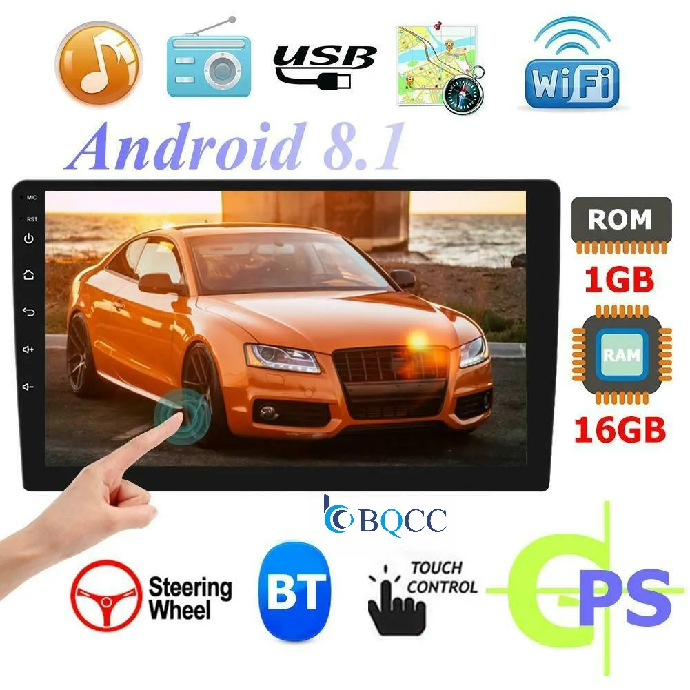Автомагнитола 2DIN четырехъядерный процессор экран 10 1 дюйма Android GPS mp5-плеер Wi-Fi BT