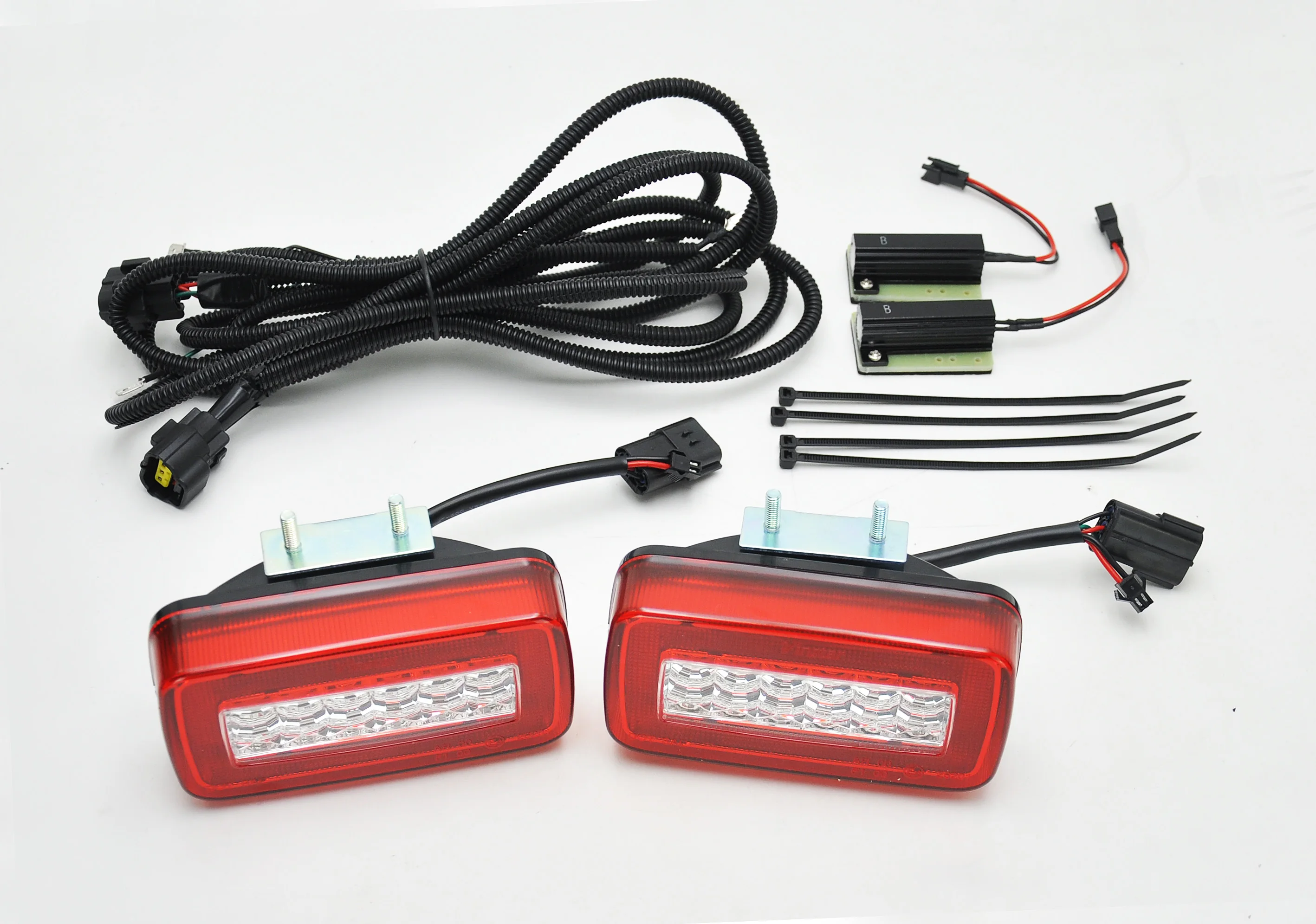 Красный или дымчатый объектив 3 в 1 светодиодный задний противотуманный запасной