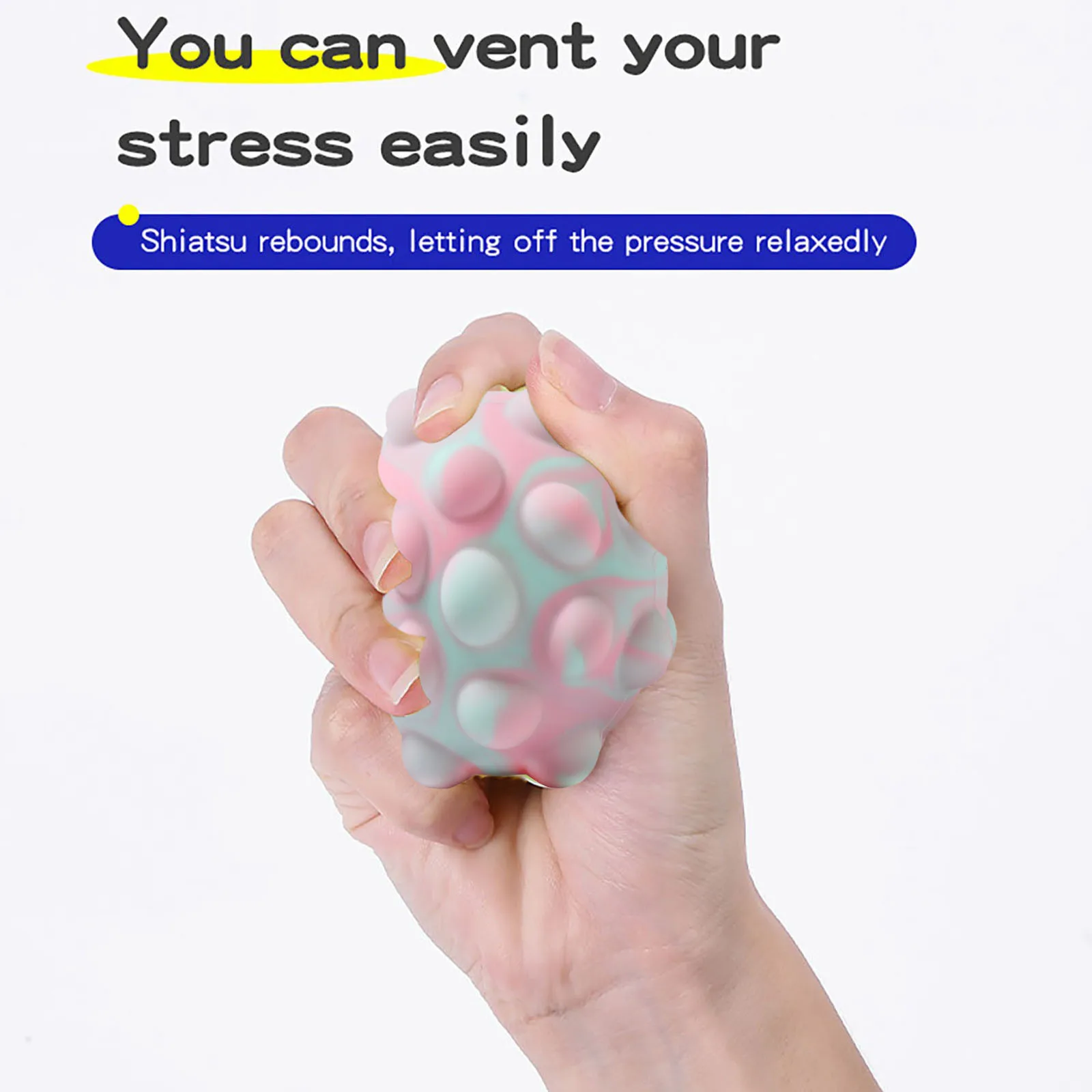 3D мяч антистрессовая пузырьковая игрушка-антистресс поп ит Сжимать Пресс доска
