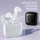 Беспроводные мини-наушники с микрофоном, Bluetooth-совместимые наушники с системой ШПД, Hi-Fi наушники-вкладыши с зарядкой типа C