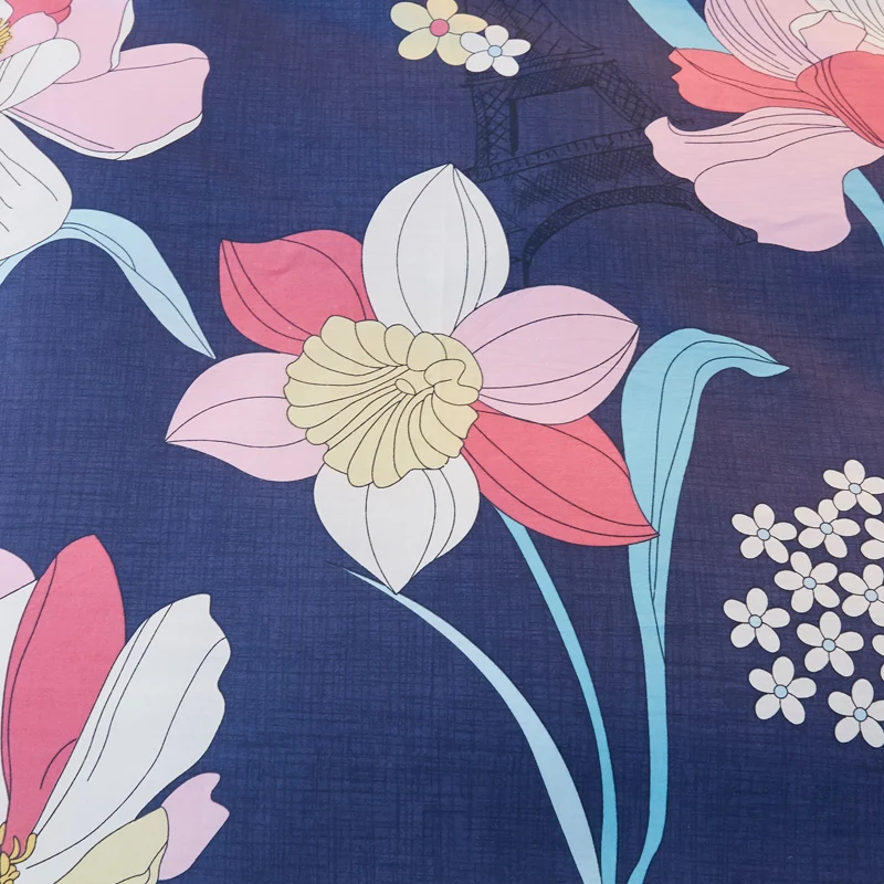 Очаровательное бархатное однослойное покрывало с лепестками из 100% хлопка и