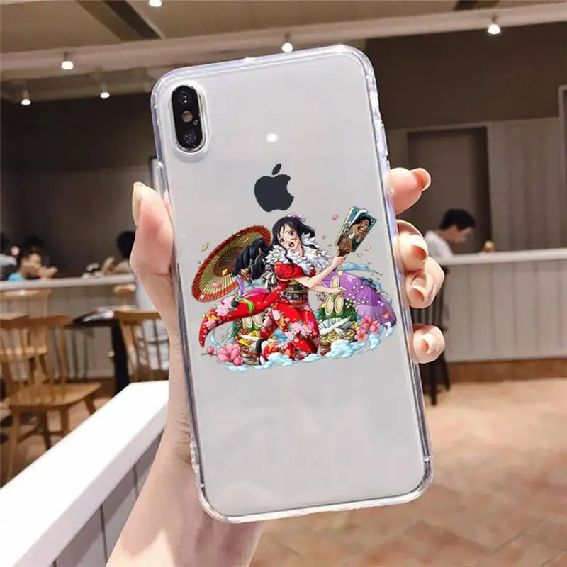 

Anime one piece Nami sexy girl Phone Case Transparent soft For iphone 5 5s 5c se 6 6s 7 8 11 12 plus mini x xs xr pro max