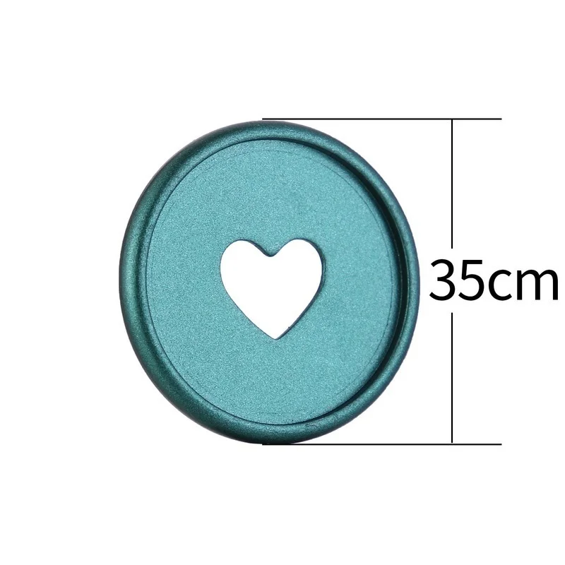 

3pcs 35mm Heart Notebook Mushroom Hole Button Notepad Plastic Loose leaf Coil 360 Degree Foldable Disc Buckle Office Supplies