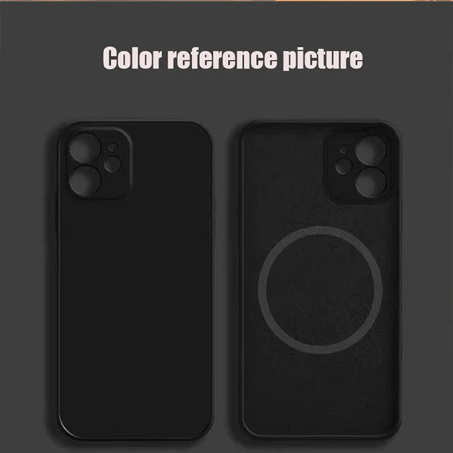 Магнитный чехол для iphone 11/12/13 all seiies жидкий силикон 11promax 12 promax полноразмерная