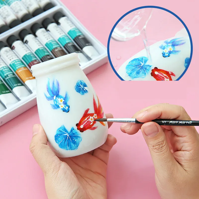 Winsor Ньютон акриловые Краски для Pintura Peinture Acrylique 10 мл 12/18/24 цветов набор краски акриловой Краски Pigmento товары для рукоделия