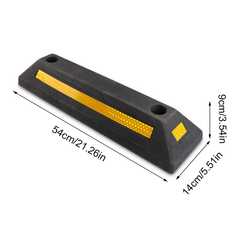 

Wheel Locator Vehicle Floor Stopper Heavy Duty Parking Stopper Curbs Auto Wheel Guide Block For Car Van Truck Parking Safety