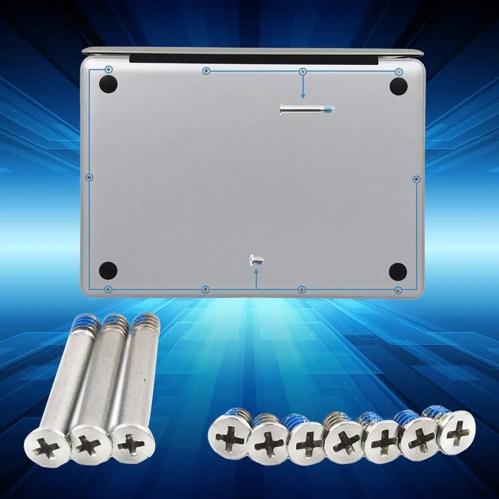 10 шт. новый винт для розетки Mac Book Pro A1278 A1286 A1297 набор винтов с нижним основанием