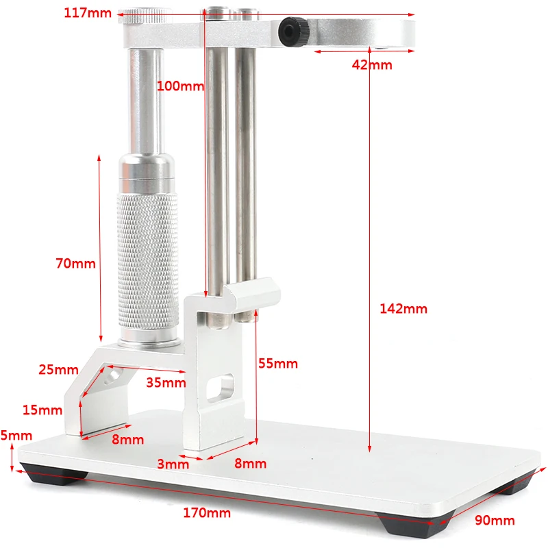 Держатель для объектива диаметром 40 мм алюминиевый сплав регулируемая подставка