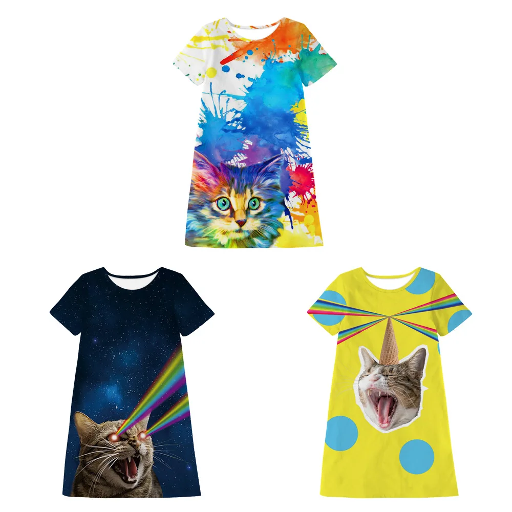 Новая модная летняя одежда для подростков 8 10 12 лет платье летние короткие платья