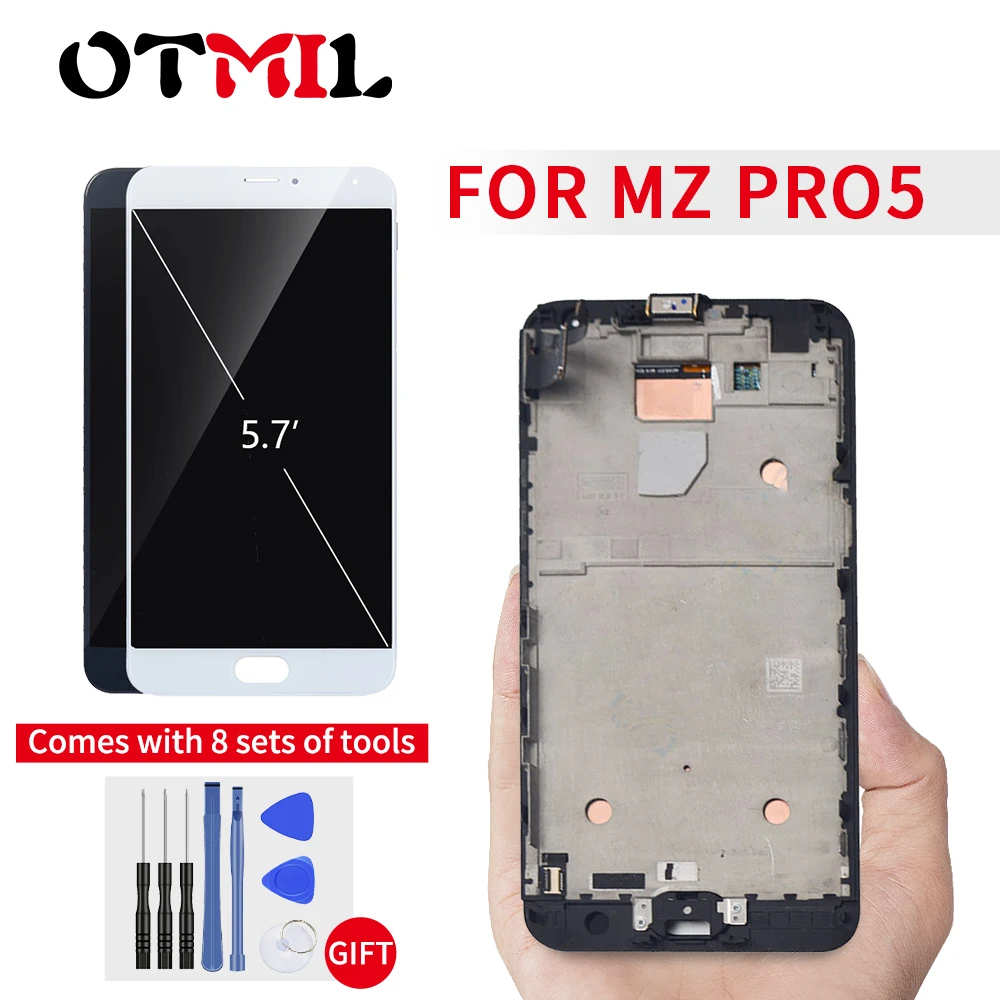 5 7 &quotAMOLED для Meizu Pro ЖК дисплей сенсорный экран с рамкой дигитайзер Pro5 Pro5|Экраны